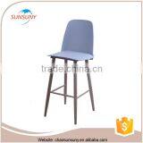 Wholesale Modern Cheapest Wood Frame Upholstered Bar Chair thumbnail-1