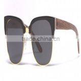 Fashion Handmade Wood Half Frame Sunglasses thumbnail-3