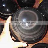 Colored Natural Rock Polished Obsidian Spheres thumbnail-1