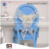 5% discount! Plain dyed organza chair sash for wedding decoration