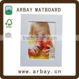 Wholesale 1.4mm Thickness White Core Double Photo Black White Frame Mat thumbnail-6