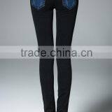 Top Quality Ladies Denim Jean 2016 New Fashion Denim Fabric Pants Wholesale thumbnail-2