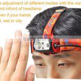 Long Lifetime Warranty Ultra Bright LED Headlamp Flashlight Motion Sensor Headlight