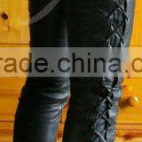 Side Lace Jeans, Lace up Leather Jeans, Ladies Side Lace Leather Jeans, Schnuerjeans thumbnail-2
