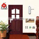 Well Sale Pvc Coated Mdf Wooden Interior Glass Insert Doors for Construction thumbnail-1