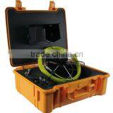 Waterproof Pipe Inspection Camera System With Meter-counter Fiberglass Rod ABS Case