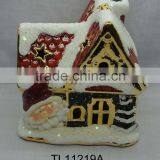 Ceramic House Shape Candle Holder thumbnail-1