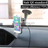 Dual Adjustable Qi Standard Windshield Car Cellphone Holder With Charger for 3.5-6 Inch Smart Phone thumbnail-6
