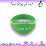 Waterproof Ntag213 Silicone Bracelets 13.56MHz Wristbands