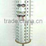 revolving sunglasses display stand;floor eyeglasses display rack;spectacles display tower