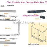 Internal Hanging Sliding Wardrobe Closet Glass Door Roller Fittings System