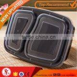 Yoyo Check Now 2 Compartment Plastic Lunch Box Food Container With Clear Lid