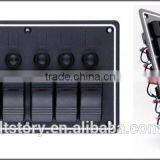 6 GANG LED Waterproof Rorcker Switches Aluminum Panel thumbnail-2