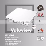 UV Protected Polycarbonate Transparent Solid Flat Clear Sheet (Valuview Clear)