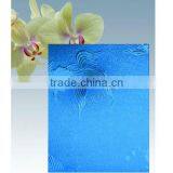 3-8mm ISO & CE AS/NZS2208:1996 Blue GoldFish Figured Glass thumbnail-1