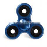 Hot Sale Tri Spinner Toy Fidget Spinner Aluminum Wiredrawing Metal Hand Spinner Wind Matte Spinner thumbnail-2