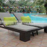 Pe Rattan Sun Lounger / Double Sunbed