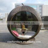 Round Daybed Cheap Outdoor Rattan Day Bed thumbnail-5