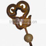 Metal Decorative Wall Hooks With Ceramic Knob, Home Decoration Hooks, Metal Wall Art Hooks, European Style Hooks, Vintage Hooks thumbnail-1