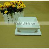 Wholesale China Cheap Stocked White Porcelain Ceramic Soup Bowl With Dish thumbnail-2