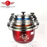 Yellow High Quality Wholesale Stainless Steel Cooking Pot Set/stainless Steel Camping Pot thumbnail-4
