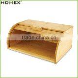 Bamboo Roll Top Bread Keeper French Baguette Box Homex BSCI/Factory thumbnail-1