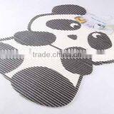 Cartoon panda shaped printed EVA anti slip bath mat