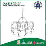 Foldable Stainless Steel Clothes Hanger /Laudry Clips Hanger;stainless Steel Clips Hanger/ Clothes Hanger With 24 Pegs/ thumbnail-2