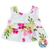 Summer New Style Flower Tank Top And Bloomer 2Pcs Children Swimsuit Models thumbnail-1