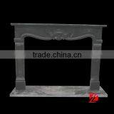 Simple Style Black Marble Fireplace Mantle thumbnail-1
