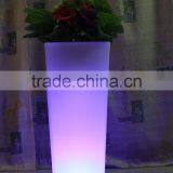 45'' High Illuminated Waterproof LED Rechargeable Li Battery Operated Light Up LED Flower Planter Pot With Remote Control thumbnail-1