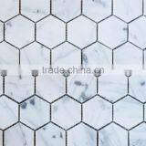 MM-CV261 Gold Supplier Customized Flooring Natural Stone Asian Statuary Hexagon Marble Mosaics Tiles thumbnail-2