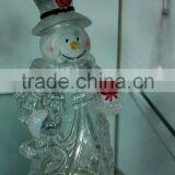 High Quality Glass Snowman With Candle Holder thumbnail-4