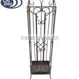 Brown Metal Scrollwork Design Entryway Umbrella Holder & Stand Drying Rack thumbnail-3