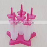 Hotsale Customized LOGO Flower Shape Plastic Popsicle Mold thumbnail-2