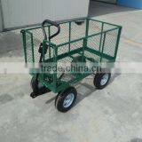 Four Wheel TC1840H Cheap Mesh Garden Cart Manufacturer thumbnail-1