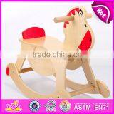 2017 Hot Sale Wooden Rocking Horse Kids' Wooden Rocking Horse Toy, Cheap Wooden Rocking Horse W16D109 thumbnail-3