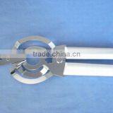 Stainless Steel Can Opener With White Handle thumbnail-1