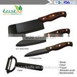 Manufacturers Selling High-end Color Black Mirror Light Wooden Handleceramic Kitchen Knife thumbnail-2