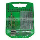 60 Piece Nice Quality Drill and Bit Set in Plastic Case thumbnail-1