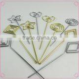 Creative Assorted Designs Golden Long Metal Wire Clips