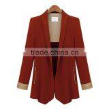 2015 New Model Ladies Elegant Good Quality Classic Look Office Wear Workwear Half Sleeve Formal Jacket thumbnail-2