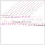 Kearing Grading Triangle Rulers Transparent Acrylic Scale Triangular Rulers With Protractor # T045 thumbnail-4