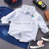 2-7 Years Autumn Cotton Striped Embroidered Balloon Shirt Wholesale Latest Shirt Designs for Boys thumbnail-2
