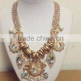 Brand Fashion Large Crystal Stone Alloy Charms Necklaces thumbnail-3