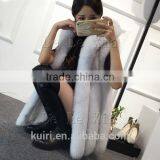 2017 New Faux Fur Women's Jackets Coats Winter Jacket Women Fox Fur Coat Hooded Collar Fur Vest Fashion Black Fpc-469 thumbnail-5