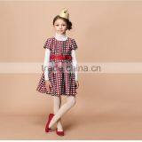 2017 High Quality One Piece Design Spring Summer Short Sleeve Baby Girl Party Dress Children Frocks Designs thumbnail-4