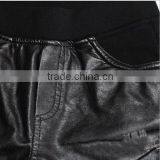 EY0074L Wholesale Women Winter Legging Black PU Leather Leggings thumbnail-4