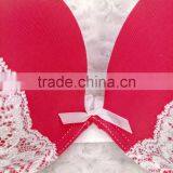 High Fashion Style Red Match White Lace Sexy Ladies Bra Panty Set thumbnail-4