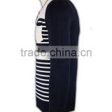 ISO9001/BSCI Manufature Round Neck Striped Acrylic Cardigan Sweaters thumbnail-2